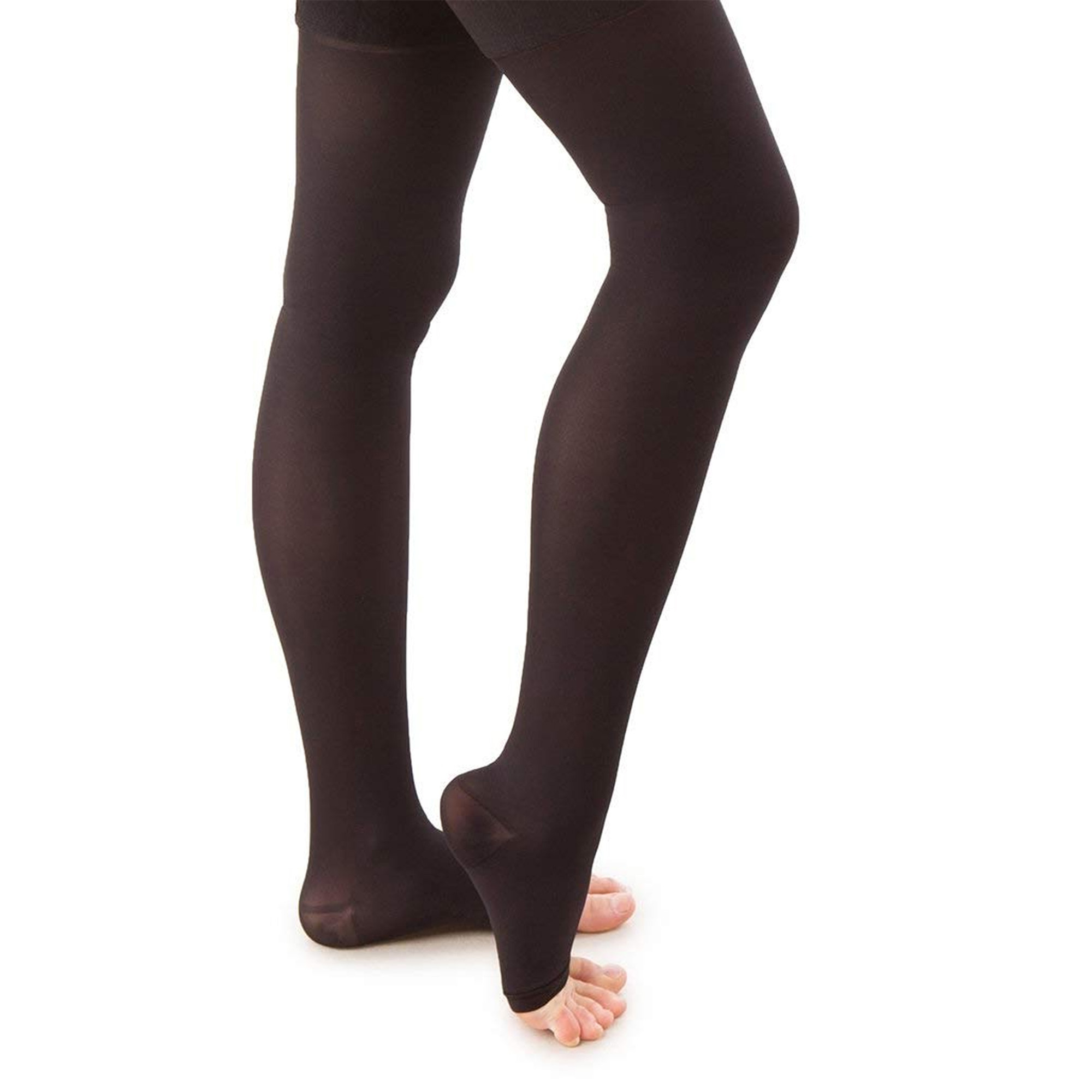 ITA-MED Style H-306(O) Unisex Microfiber Thigh Highs Open Toe - Image 2