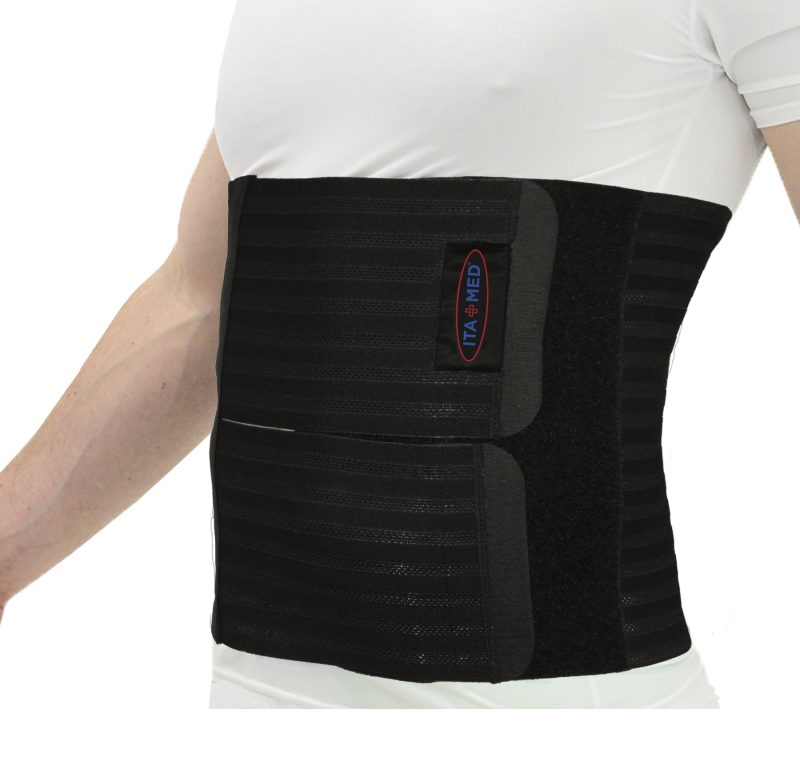 ITA-MED Style AB-412(M) Men’s Breathable Elastic Abdominal Binder (12” wide)