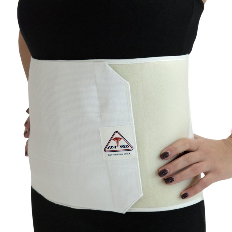 ITA-MED Style AB-309 Unisex Elastic Abdominal Binder (9” wide, 3 Panels)