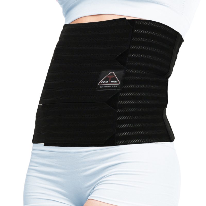 ITA-MED Style AB-412(W) Women’s Breathable Elastic Abdominal Binder (12” wide)