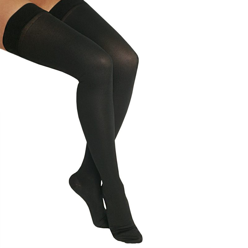 ITA-MED Style H-306 Unisex Microfiber Thigh Highs Closed Toe