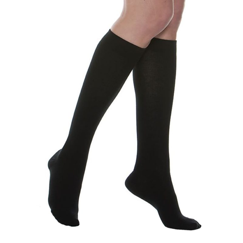 MAXAR Style SUS-315 Silver/Cotton Unisex Compression Support Socks
